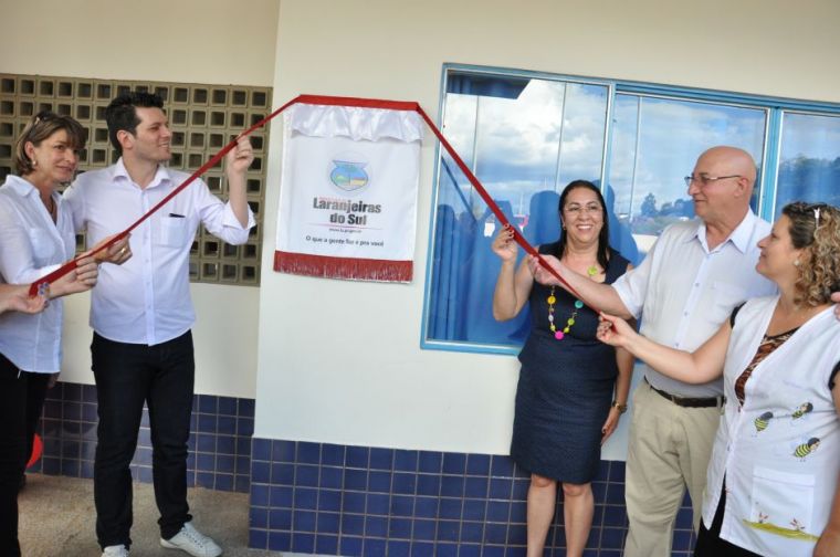 Presidente Darci Massuqueto participa da inauguração do Centro Municipal de Educação Infantil Pequenos Anjos