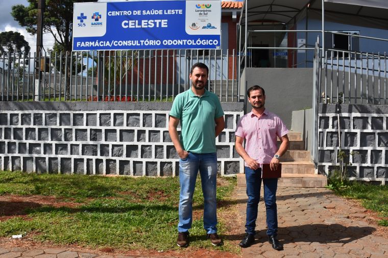 Prof. Anderson e Valdivino de Oliveira vistoriam unidade do Celeste