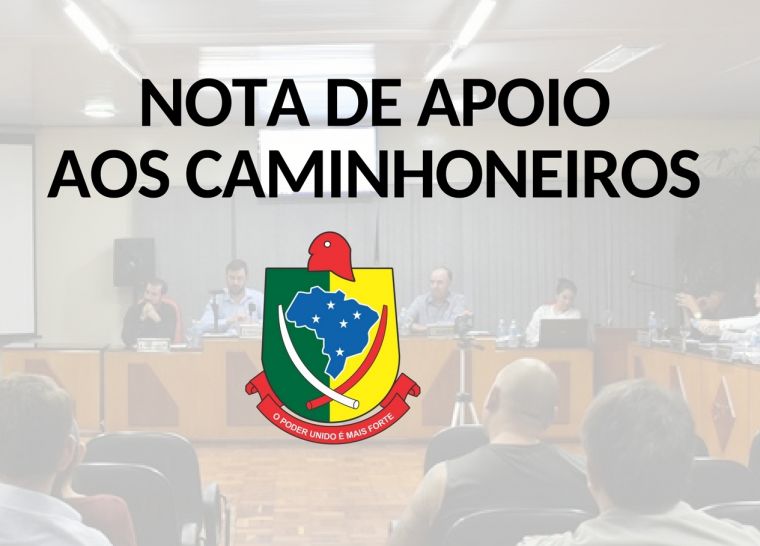 Manifestação de apoio aos caminhoneiros